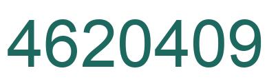 Number 4620409 green image