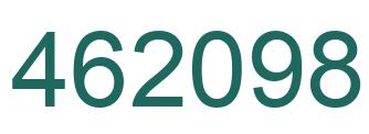 Number 462098 green image