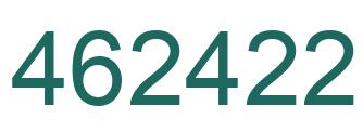 Number 462422 green image