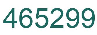 Number 465299 green image
