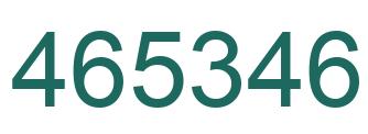 Número 465346 imagen verde