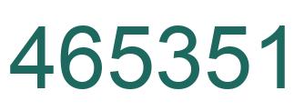 Número 465351 imagen verde