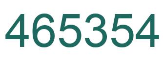 Número 465354 imagen verde