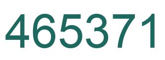Number 465371 green image