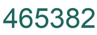 Number 465382 green image