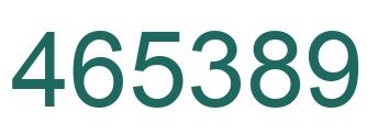 Number 465389 green image