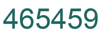 Number 465459 green image