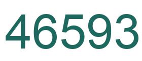 Number 46593 green image