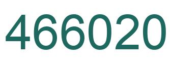 Number 466020 green image