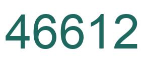 Number 46612 green image