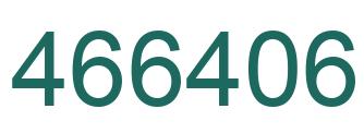 Number 466406 green image