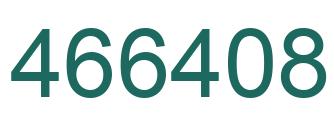 Number 466408 green image