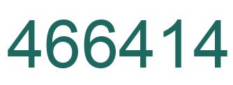 Number 466414 green image