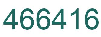Number 466416 green image