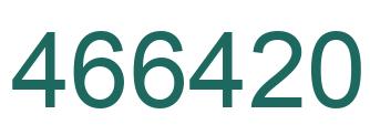 Number 466420 green image