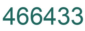 Número 466433 imagen verde