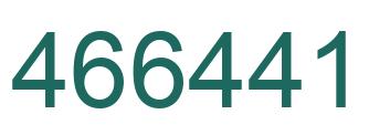 Number 466441 green image