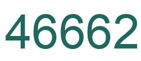 Número 46662 imagen verde