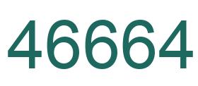 Número 46664 imagen verde