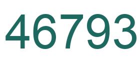 Número 46793 imagen verde