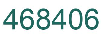 Número 468406 imagen verde