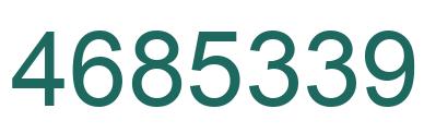 Number 4685339 green image