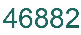Number 46882 green image