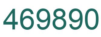 Number 469890 green image