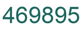 Number 469895 green image