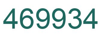 Número 469934 imagen verde