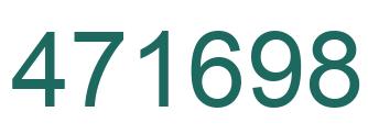 Number 471698 green image