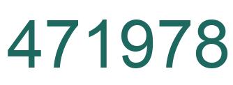 Number 471978 green image