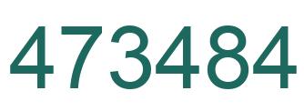 Number 473484 green image