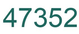 Número 47352 imagen verde