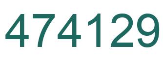 Número 474129 imagen verde