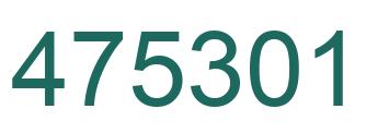 Número 475301 imagen verde