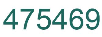 Number 475469 green image