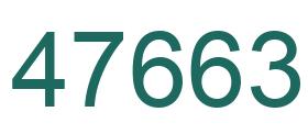 Number 47663 green image