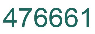 Número 476661 imagen verde