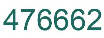 Número 476662 imagen verde