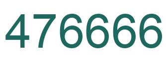 Number 476666 green image