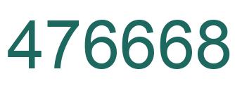 Number 476668 green image