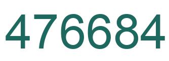 Número 476684 imagen verde