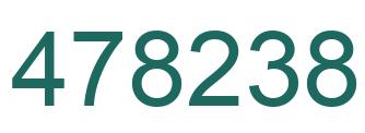 Number 478238 green image