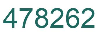 Number 478262 green image