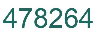 Number 478264 green image