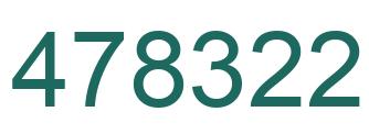 Number 478322 green image