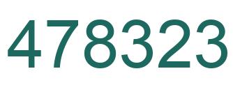 Number 478323 green image