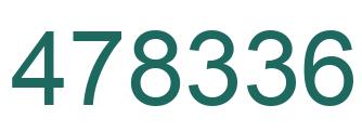 Número 478336 imagen verde