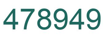 Number 478949 green image